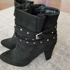 Brand New JustFab Black Booties